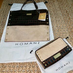 Homanz handbag and matching wallet